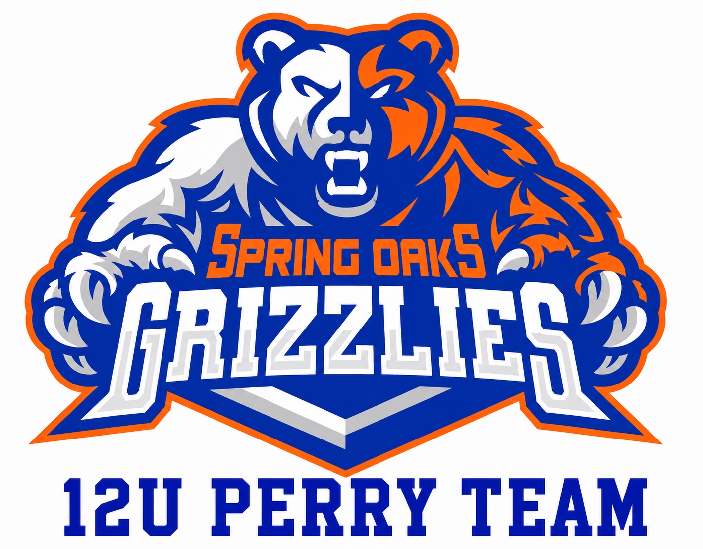 Spring Oaks Grizzlies 12U Perry Team logo